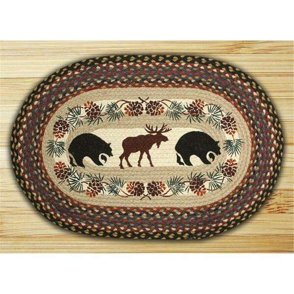 Capitol Earth Rugs Bear-Moose Oval Patch 65-043BM